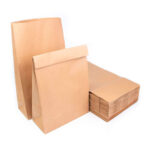 son bolsas de papel praft sin impresion para envios de delivery